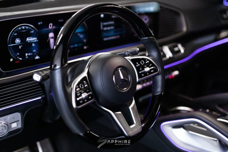 Steering Wheel of a Mercedes Benz Maybach GLS600
