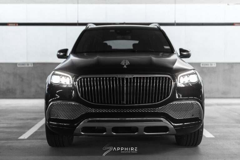 Front View of a Mercedes Benz Maybach GLS600