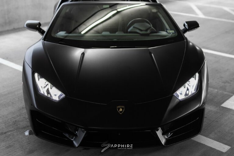 Front View of a Lamborghini Spyder