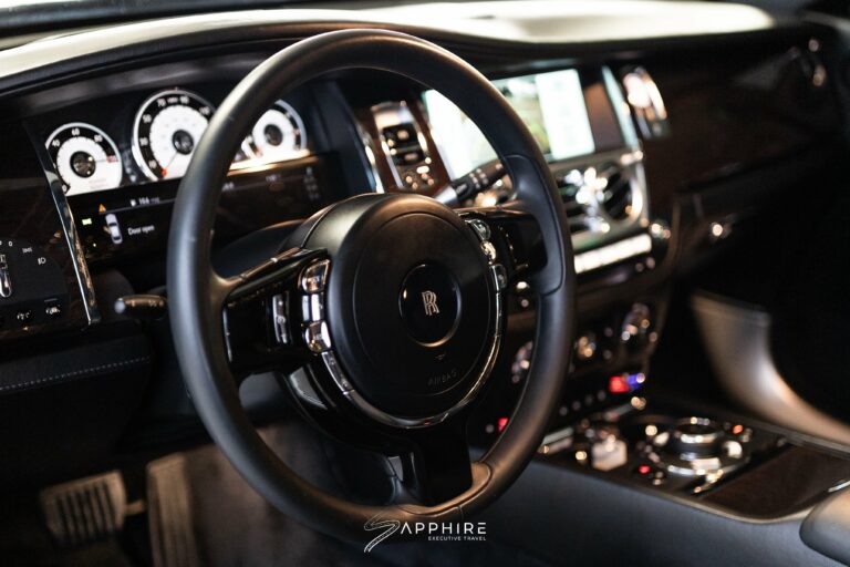 Steering Wheel of a Rolls Royce Wraith