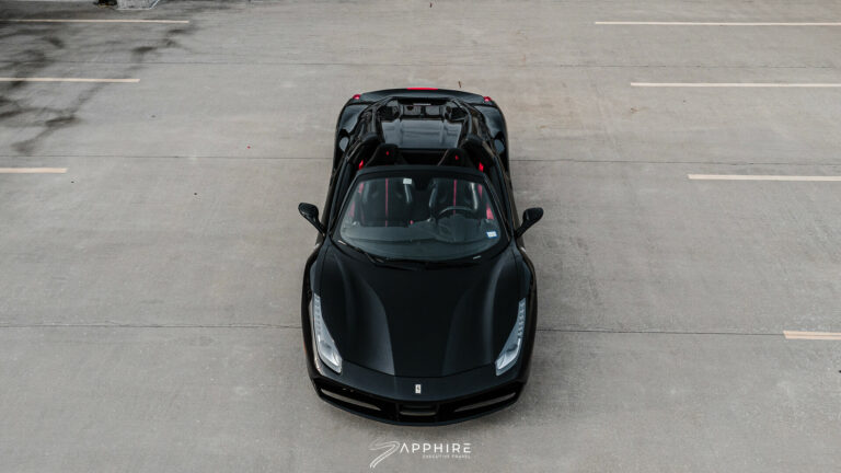 Black Ferrari 488 Spider