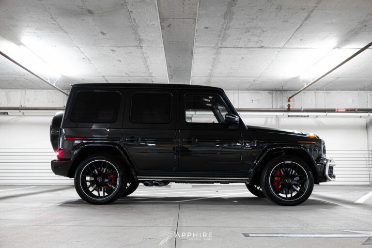 Side View of a Black Mercedes Benz G63 AMG