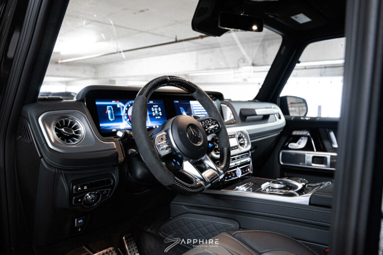 Interior of a Mercedes Benz G63 AMG