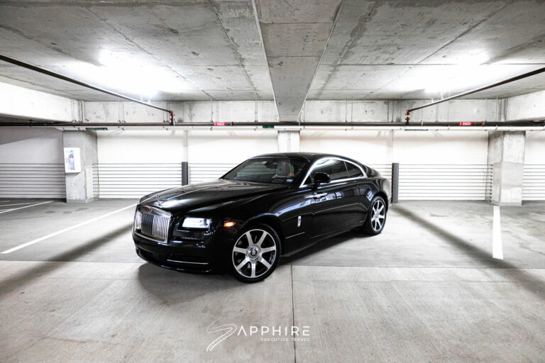 Front Left View of a Rolls Royce Wraith