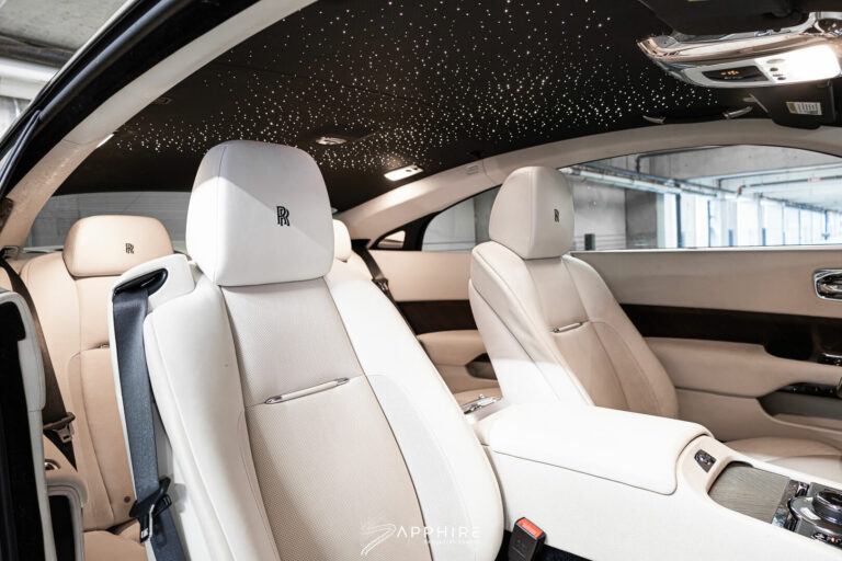 Interior of a Rolls Royce Wraith
