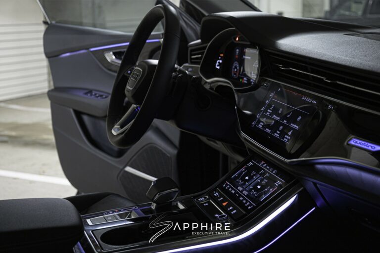 Interior of an Audi Q8