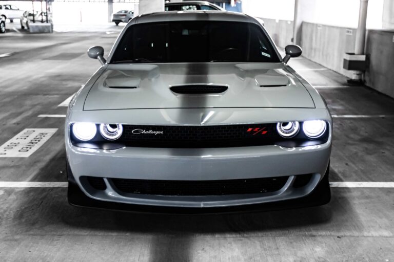 Front View of a Dodge Challenger Scat Pack